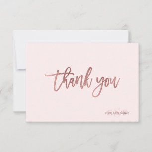 PixDezines DIY Colour/Monogram Thank You/flat You Card