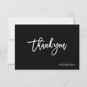 PixDezines DIY Colour/Monogram Thank You/flat You Card