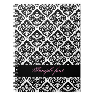 PixDezines diy colour, olivia damask Notebook