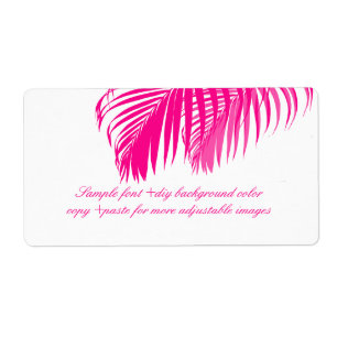 PixDezines DIY colour! pink palm fronds