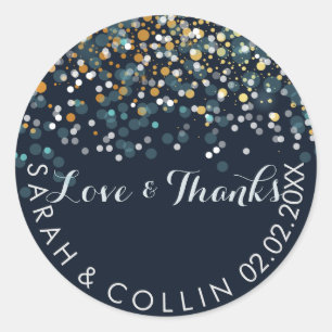 PixDezines DIY colour/winter soiree/snow Classic Round Sticker