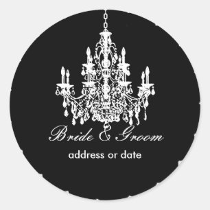 PixDezines diy colours, chandelier/2 colours Classic Round Sticker