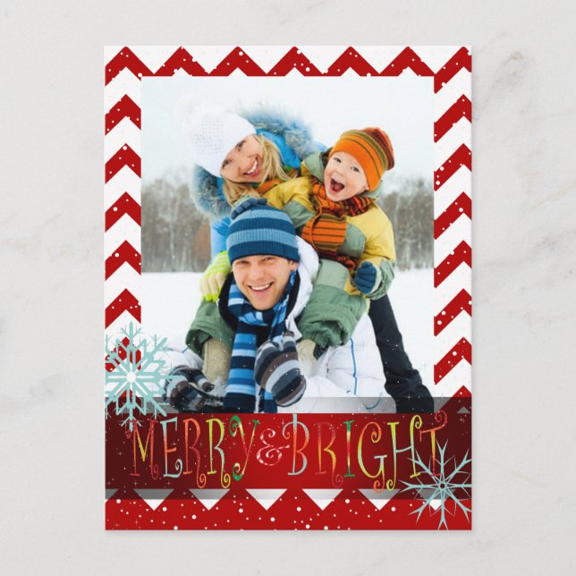 PixDezines DIY colours/chevron photo template card (Front)