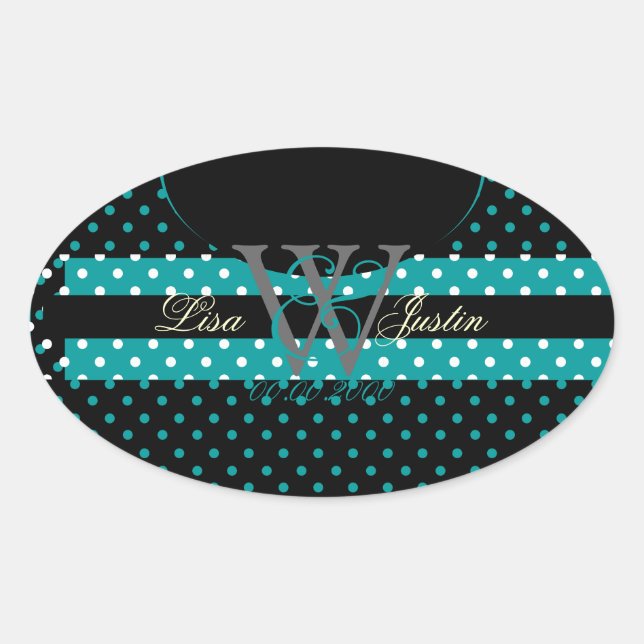 PIxDezines DIY colours, Dots et al. Oval Sticker (Front)