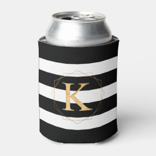 PixDezines DIY Colours/Faux Gold Monogram A-Z Can Cooler