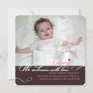 PixDezines diy colours, fotos birth announcement