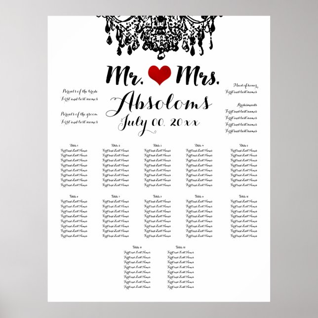 PixDezines DIYColor/Chandelier/Seating Chart (Front)