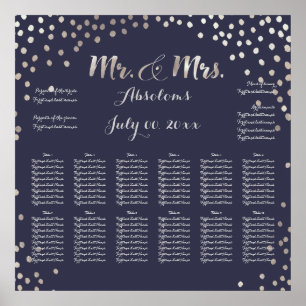 PixDezines DIYColor/Faux Silver Specks/Seating Poster