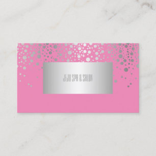 PixDezines DIYcolors/dazzled faux silver specks Business Card