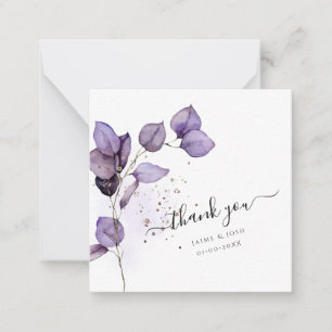PixDezines Dusty Purple H2 Eucalyptus Branch Card