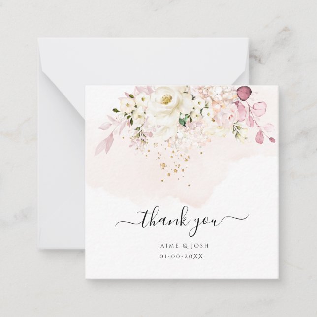 PixDezines Elegant H2 Ice Blush Hyde Cream Roses Card (Front)