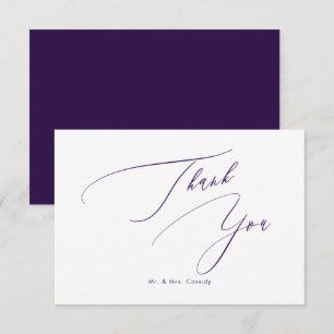 PixDezines Elegant Luxe Calligraphy Thank You Card