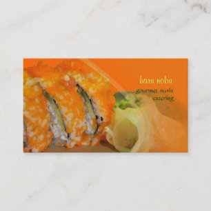 PixDezines Encrusted Masago Sushi Business Card