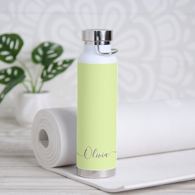 PixDezines Endive Green DIY Colour Water Bottle (Yoga)