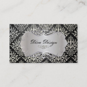 PixDezines Étienne Damask Business Card