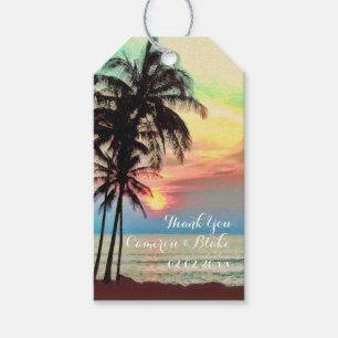 PixDezines fantasy hawaii/sunset/beach Gift Tags