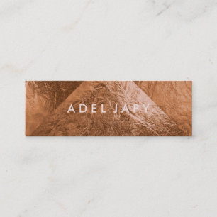 PixDezines Faux Copper Foil Tiles Mini Business Card