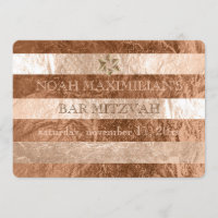 PixDezines faux foil/silver stripes bar mitzvah