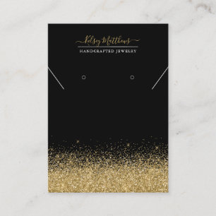 PixDezines Faux Glitter, Gold Business Card