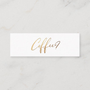 PixDezines Faux Gold Coffee Date Cards