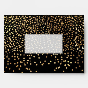 PixDezines Faux Gold Confetti DIY colours+liner Envelope
