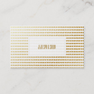 PixDezines faux gold dots/stripes Business Card