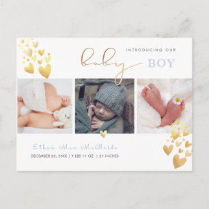 PixDezines Faux Gold Hearts Postcard