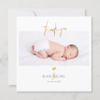 PixDezines Faux Gold Monogram Thank You