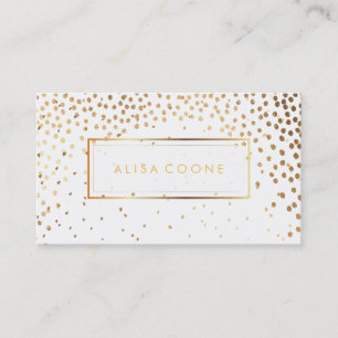 PixDezines faux gold sprinkles Business Card