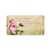 PixDezines faux parchment +vintage roses