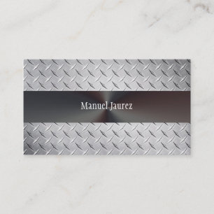 PixDezines faux steel plate/diy fonts Business Card