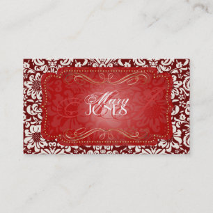 PixDezines Fidora Vintage Damask Business Card