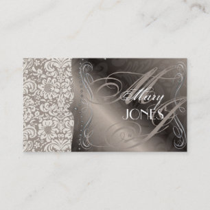 PixDezines Fidora Vintage Damask Business Card