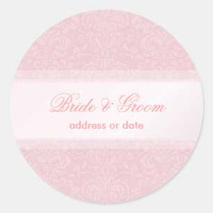 PixDezines Fidora Vintage Damask Classic Round Sticker