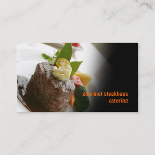 PixDezines Fillet Mignon, catering Business Card