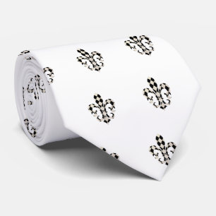 PixDezines Fleur de lis/DIY background colour Tie