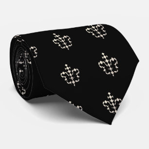 PixDezines Fleur de lis/DIY background colour Tie