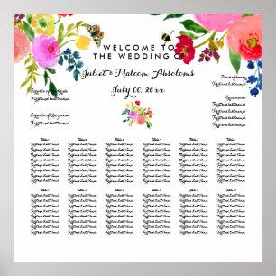 PixDezines Floral Watecolor/Seating Chart