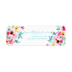 PixDezines Floral Watercolor, Garden Roses