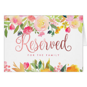 PixDezines Floral Watercolor/Reserved/Table Sign