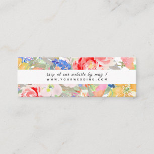 PixDezines Floral Watercolor RSVP Enclsoure Cards