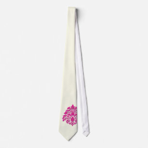 PixDezines Florentius Damask/Cream/DIY Tie
