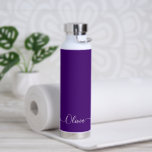 PixDezines French Lavender Purple DIY Colour  Water Bottle<br><div class="desc">PixDezines water bottle,  French lavender purple - DIY Colour customise it with your favourite font.  Copyright © 2022 PixDezines™. All rights reserved.</div>