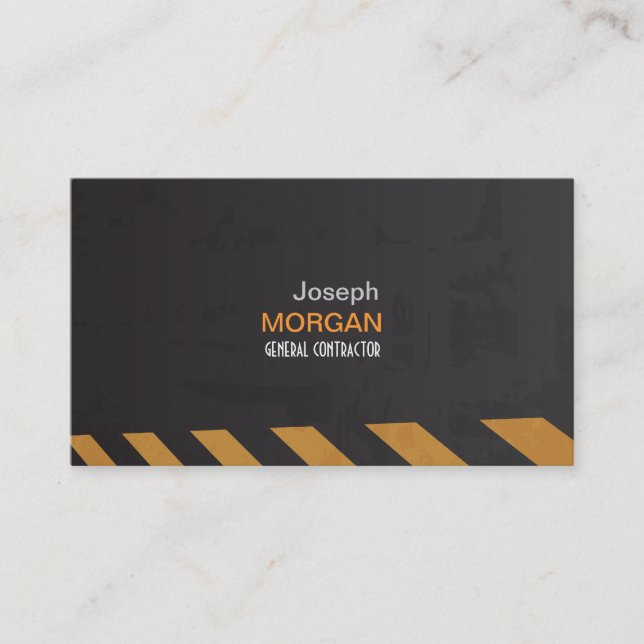 PixDezines General Contractor Business Card (Front)