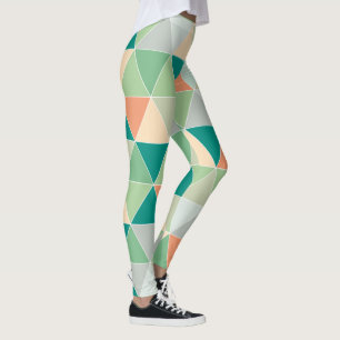 PixDezines Geometric/Triangles/Neon Colours Leggings