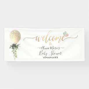 PixDezines Glitter Balloon Any Event Welcome Banner