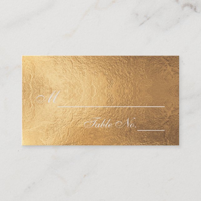 PixDezines Gold/Faux Foil/Place Cards (Front)