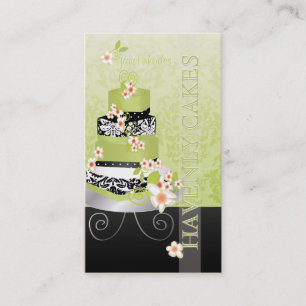 PixDezines green tea fondant cake/diy colour Business Card