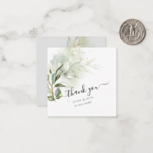 PixDezines Greenery Watercolor Eucalyptus Branch N Card