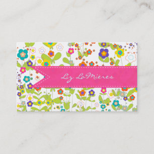 PixDezines groovy daisiediy background Business Card